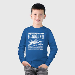 Лонгслив хлопковый детский Миг-31 Foxhound, цвет: синий — фото 2