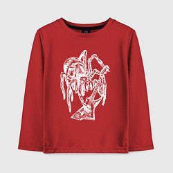 Лонгслив хлопковый детский Spider rock, цвет: красный
