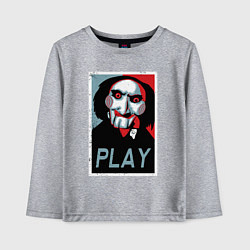 Детский лонгслив Play saw