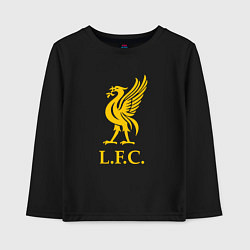 Лонгслив хлопковый детский Liverpool sport fc, цвет: черный