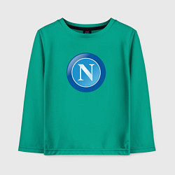 Лонгслив хлопковый детский Napoli sport club, цвет: зеленый