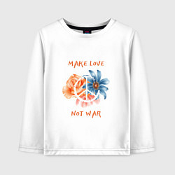 Детский лонгслив Make love not war2