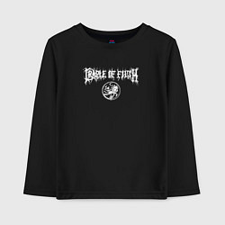 Лонгслив хлопковый детский Cradle of Filth: emblem, цвет: черный