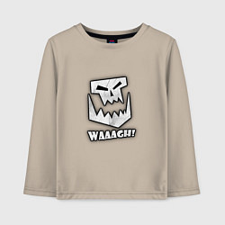 Лонгслив хлопковый детский Waaagh, цвет: миндальный