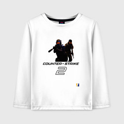 Лонгслив хлопковый детский Counter-strike 2 - welcome to cs2, цвет: белый