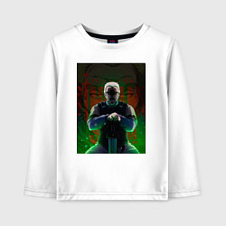 Лонгслив хлопковый детский Сага о Винланде - Аскеладд, цвет: белый