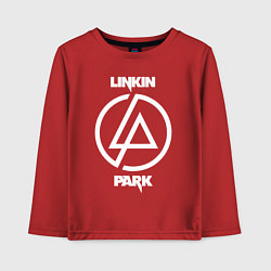 Лонгслив хлопковый детский Linkin Park logo, цвет: красный
