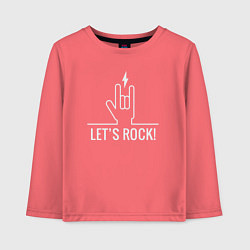 Детский лонгслив Lets rock energy