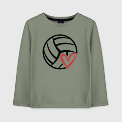 Детский лонгслив Heart volleyball