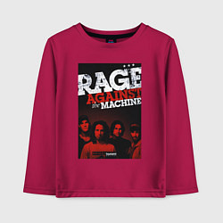 Лонгслив хлопковый детский RATM - all group, цвет: маджента