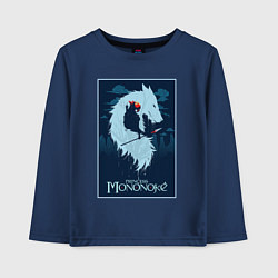 Детский лонгслив Мононоке волчица