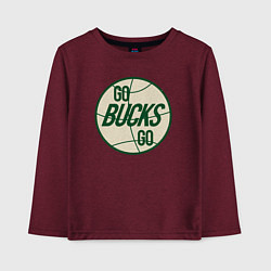 Детский лонгслив Go bucks go