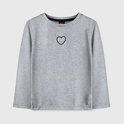 Детский лонгслив Твое сердечко