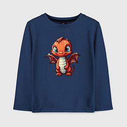 Детский лонгслив Дракоша карминный шустрик