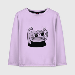 Детский лонгслив Лягушонок радуется