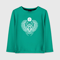 Детский лонгслив Жук-скарабей египетский