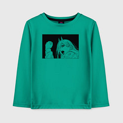 Детский лонгслив Пауэр аниме человек бензопила