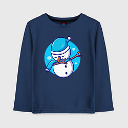 Детский лонгслив Dab snowman