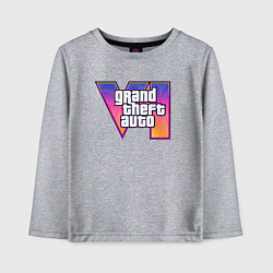 Детский лонгслив Grand theft auto VI