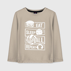 Детский лонгслив Волейбольный день