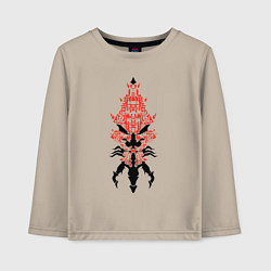 Лонгслив хлопковый детский Левиафан Mass Effect, цвет: миндальный