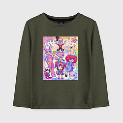 Детский лонгслив The amazing digital circus together