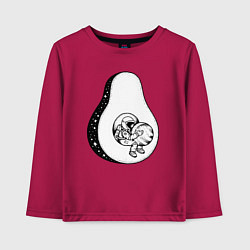 Детский лонгслив Космическое авокадо