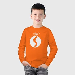 Лонгслив хлопковый детский Майкл Джексон король, цвет: оранжевый — фото 2