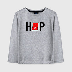 Лонгслив хлопковый детский Hip Hop выключатель, цвет: меланж