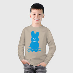 Лонгслив хлопковый детский Blue bunny, цвет: миндальный — фото 2