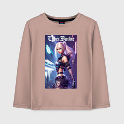 Детский лонгслив Cyber Barbie - ai art fantasy