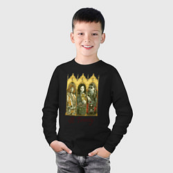 Лонгслив хлопковый детский St trinity, цвет: черный — фото 2