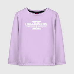 Лонгслив хлопковый детский Helldivers 2: Logo, цвет: лаванда