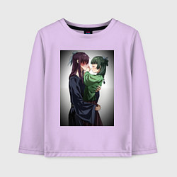 Лонгслив хлопковый детский Монолог фармацевта Жэньши Маомао, цвет: лаванда