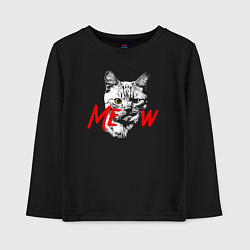 Детский лонгслив Meow kitty