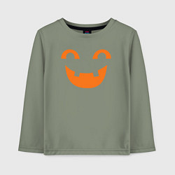 Лонгслив хлопковый детский Orange smile, цвет: авокадо