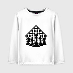 Детский лонгслив The chessboard