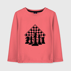 Детский лонгслив The chessboard