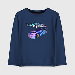 Детский лонгслив NFS Most Wanted neon bmw