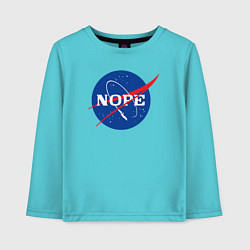 Детский лонгслив Nope NASA