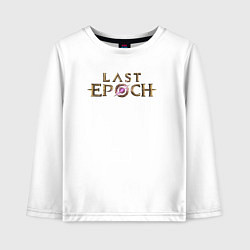 Лонгслив хлопковый детский Logo Last Epoch, цвет: белый