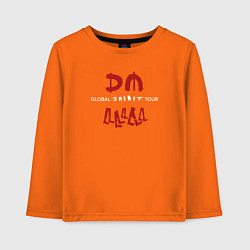 Лонгслив хлопковый детский Depeche Mode - Spirit shirt, цвет: оранжевый