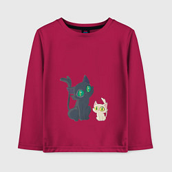 Детский лонгслив Судзумэ закрывающая двери Дайдзин кот