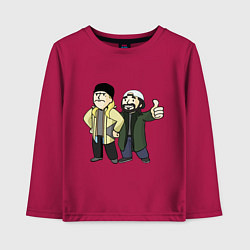 Лонгслив хлопковый детский Vault Jay and silent Bob, цвет: маджента
