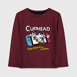 Детский лонгслив Switch cuphead