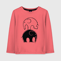 Детский лонгслив Cute elephants