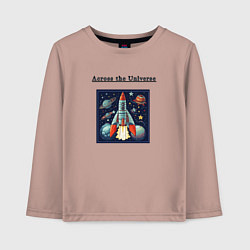 Детский лонгслив Across the Universe for ever