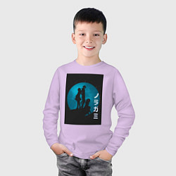 Лонгслив хлопковый детский Бездомный бог Юкинэ, цвет: лаванда — фото 2