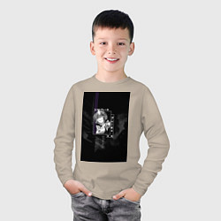 Лонгслив хлопковый детский Горничная Рем, цвет: миндальный — фото 2