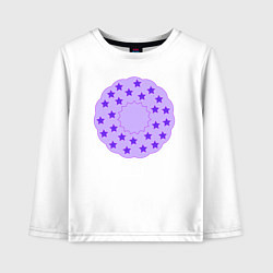 Детский лонгслив Барашковый круг со звездами